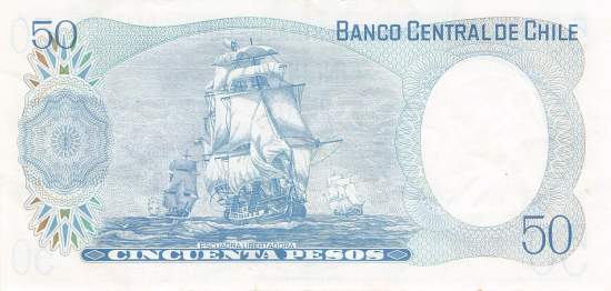 50 Pesos p151a Chile 1978